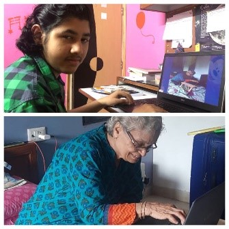 Helping Elderly Lady During Lockdown